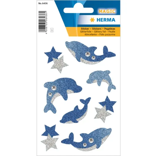 Autocolantes Magic Dolphins Glittery