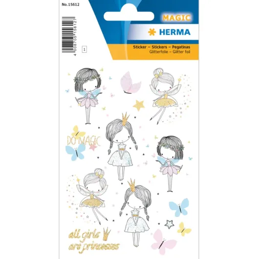 Autocolantes Magic Fairy Princess Glittery Foil