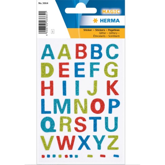 Autocolantes Magic Letters Glittery