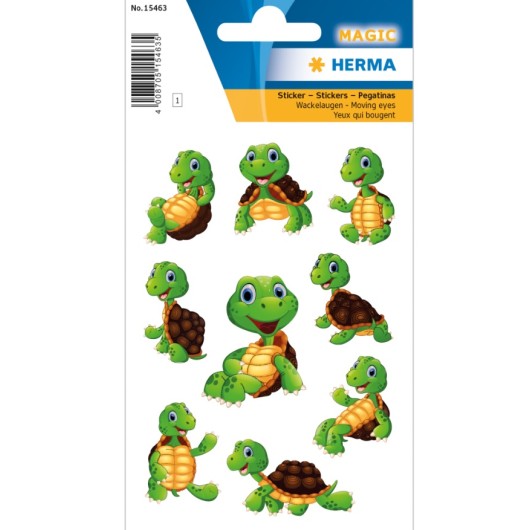 Autocolantes Magic Little Turtle Moving Eyes