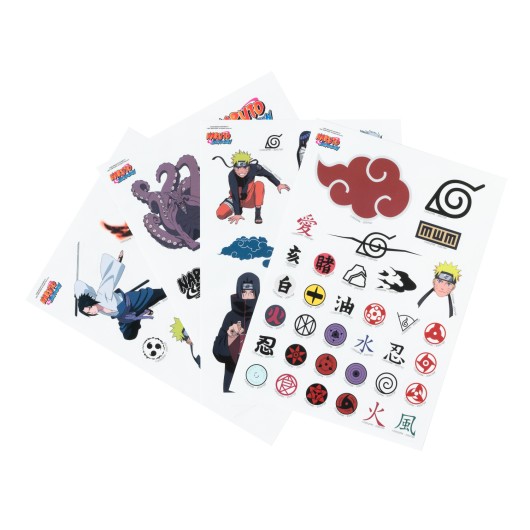 Autocolantes Reutilizáveis Naruto Shippuden