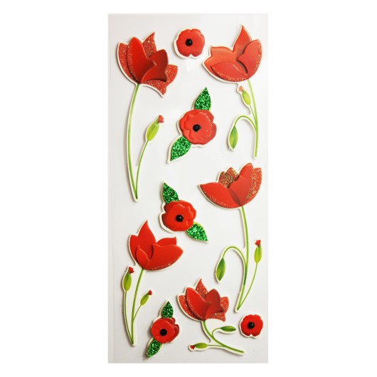 Autocolantes Sceny Scrap & Deco Amapolas