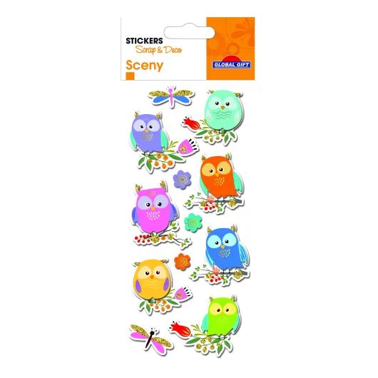 Autocolantes Sceny Scrap & Deco Corujas