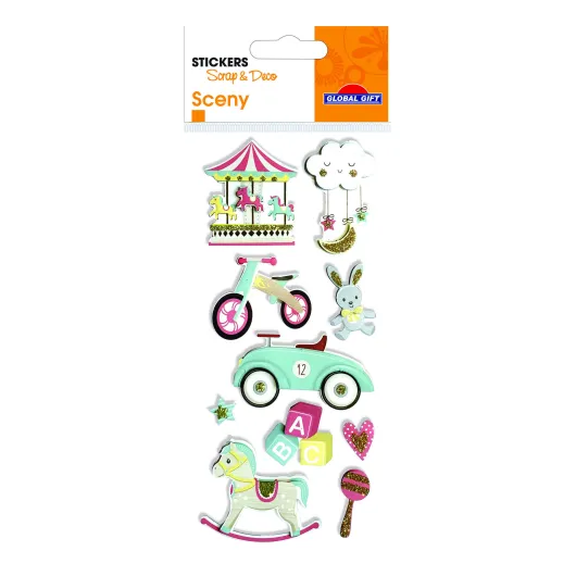 Autocolantes Sceny Scrap & Deco Carrusel Relieve
