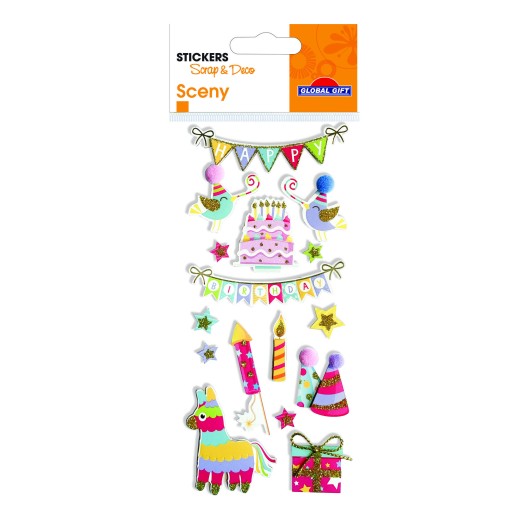 Autocolantes Sceny Scrap & Deco Happy Birthday