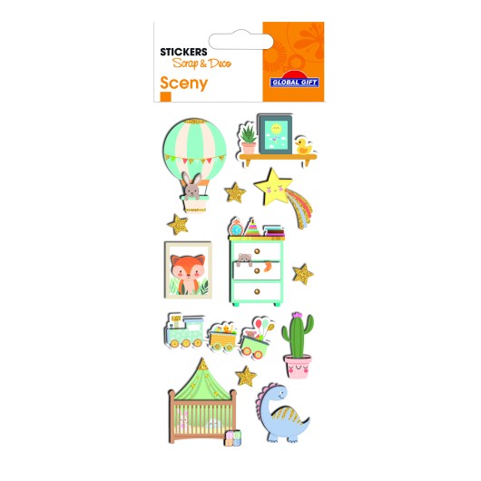 Autocolantes Sceny Scrap & Deco Infantil Relieve