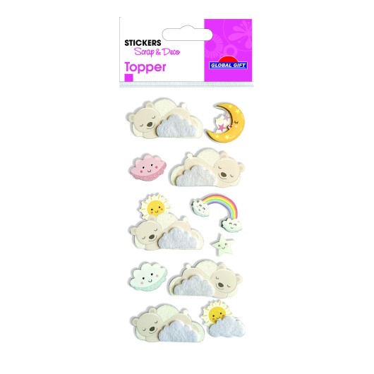 Autocolantes Topper Scrap & Deco Sueños Relieve