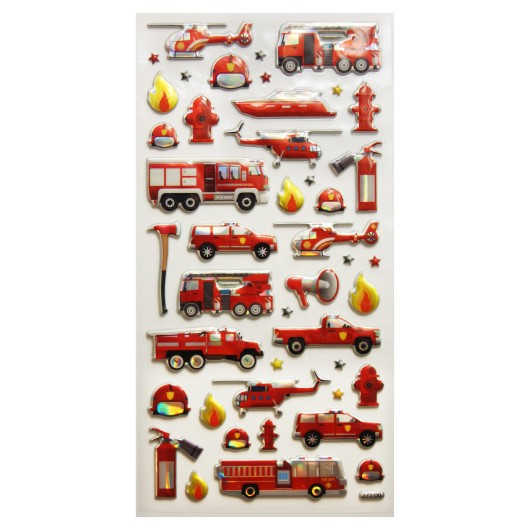Autocolantes Tweeny Foamy Bombeiros