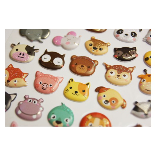 Autocolantes Tweeny Foamy Caras de Animais