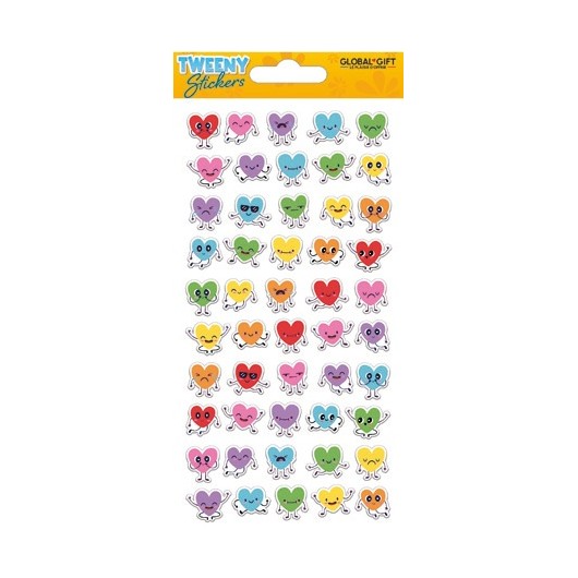 Autocolantes Tweeny Foamy Corazones Smiley