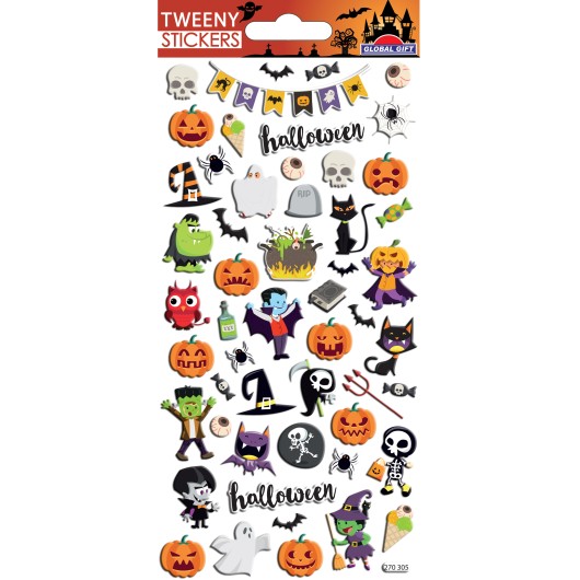 Autocolantes Tweeny Foamy Halloween Multielementos