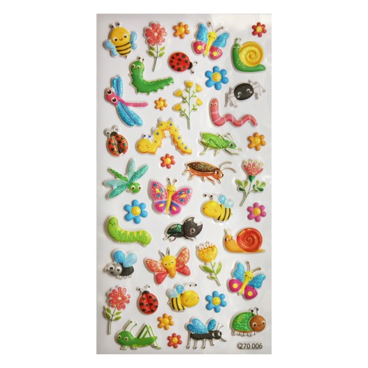 Autocolantes Tweeny Foamy Insectos Glitter