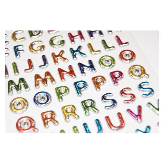 Autocolantes Tweeny Foamy Letras e Números Brilhantes