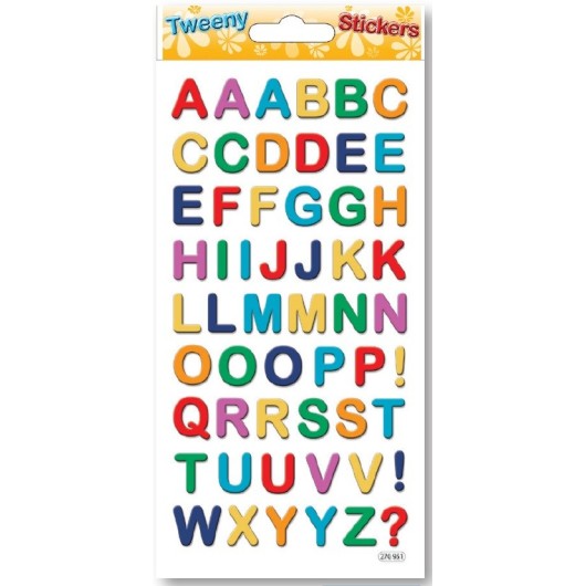 Autocolantes Tweeny Foamy Letras e Números Holográficos