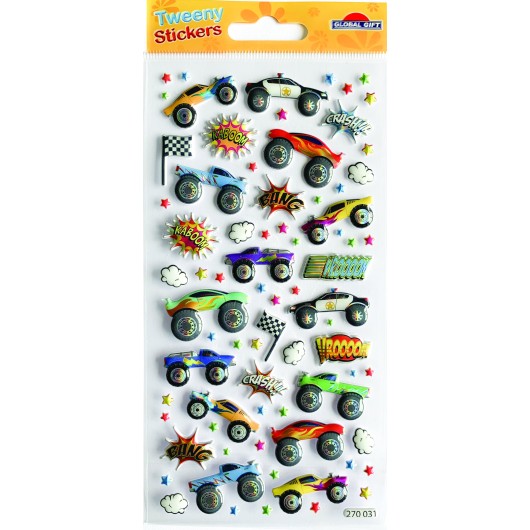 Autocolantes Tweeny Foamy Monstertruck