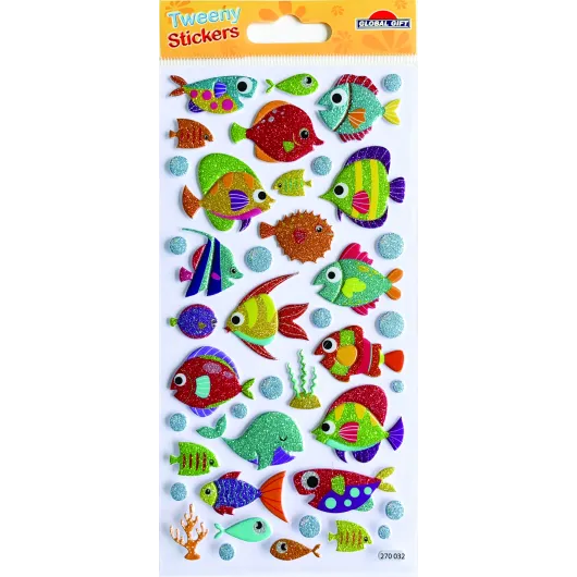 Autocolantes Tweeny Foamy Peixes Glitter