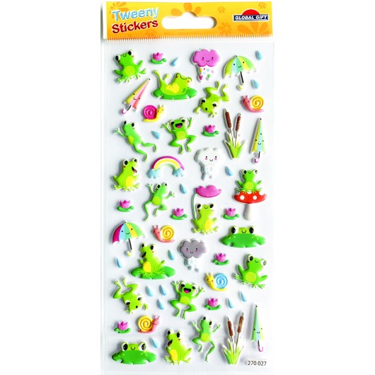 Autocolantes Tweeny Foamy Rãs Glitter