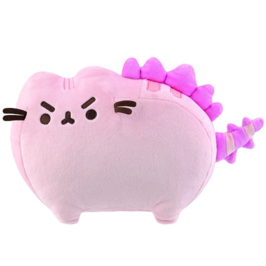 Peluche Pusheen Dinossauro Rosa 18,5 cm – Adorável e Único