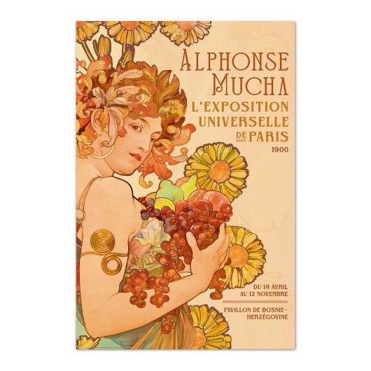 Poster Alphonse Mucha F Champenois