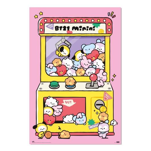 Poster BT21 Arcade Machine – Papelaria Licenciada