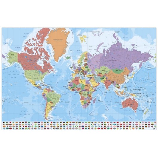 Poster Mapa do Mundo