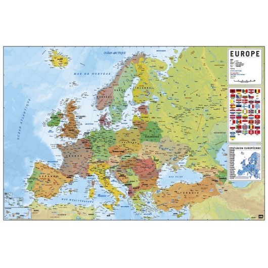 Poster Mapa da Europa