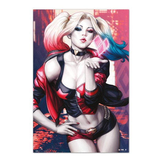 Póster DC Harley Quinn Kiss