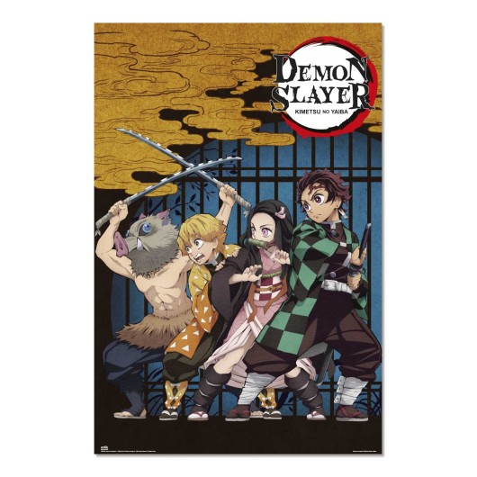 Póster Demon Slayer A Casa dos Tambores
