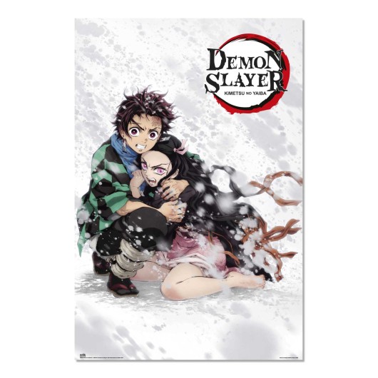 Póster Demon Slayer Tanjiro e Nezuko
