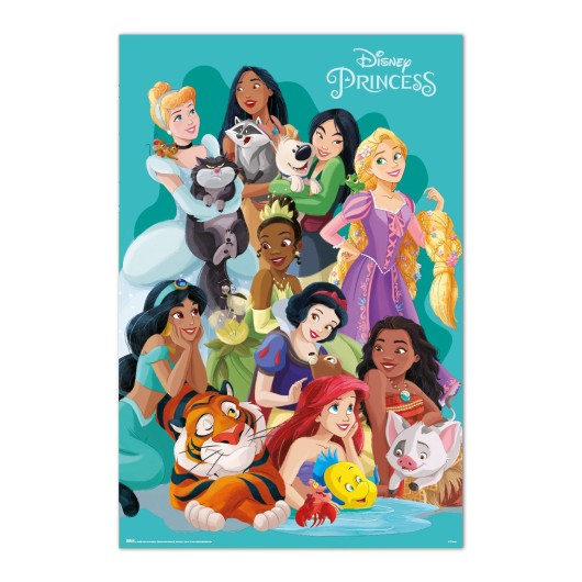 Poster Disney Princesas e Mascotas