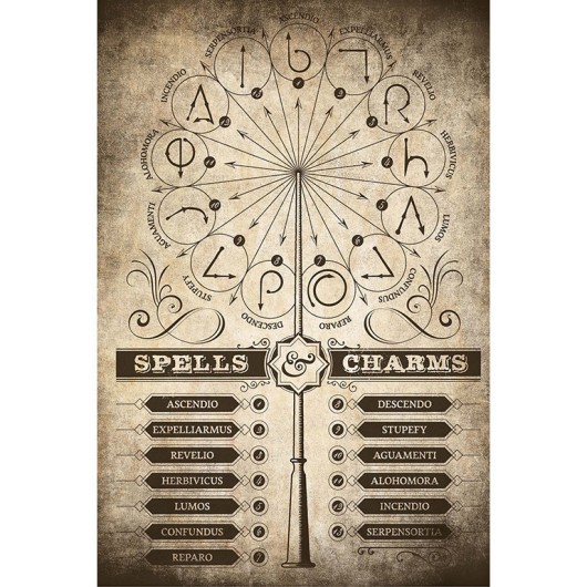 Poster Harry Potter: Feitiços e Encantamentos