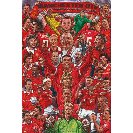 Poster Manchester United – Leyendas