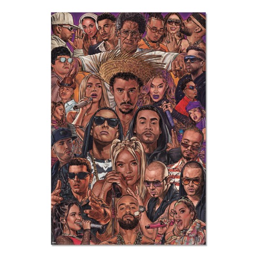 Poster Leyendas do Reggaeton
