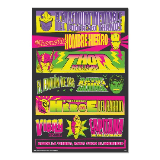 Poster Marvel Cartel Lucha Libre