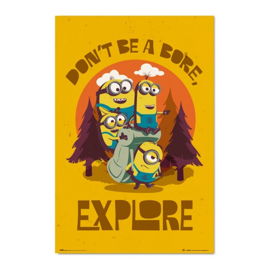 Póster Minions Don’t Be Bore, Explore
