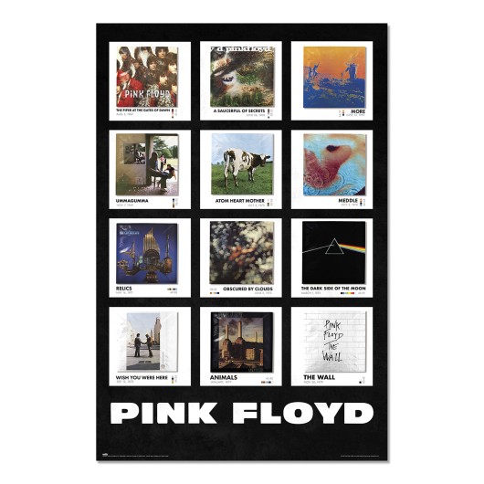 Poster Pink Floyd Covers – Arte Icónica