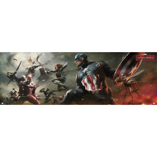 Poster Porta Marvel: Capitão América – Guerra Civil