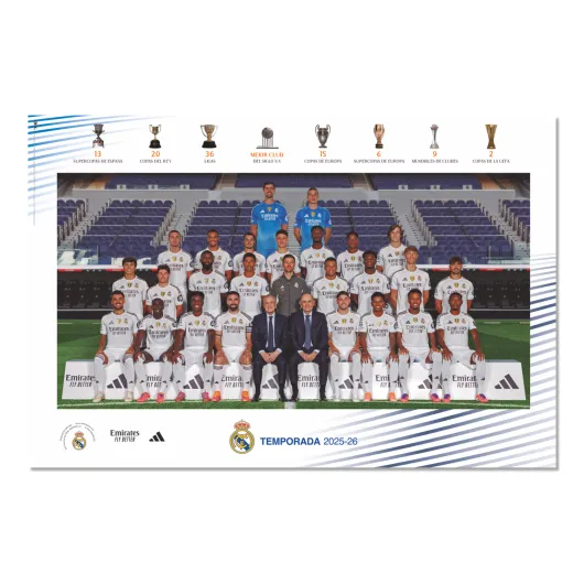 Póster Real Madrid 2025/2026 Plantilla
