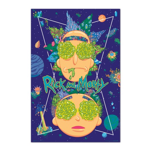 Poster Rick & Morty Alto no Céu