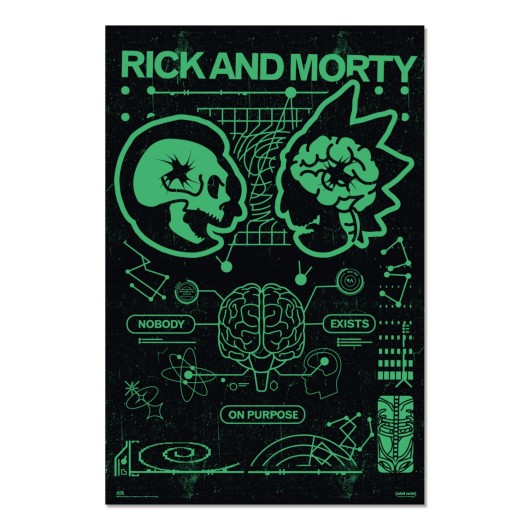 Poster Rick & Morty – Nobody Exist On Purpose