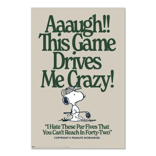 Poster Snoopy – This Game Drives Me Crazy