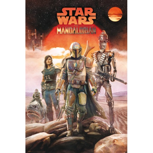 Poster Star Wars The Mandalorian Crew - Papelaria