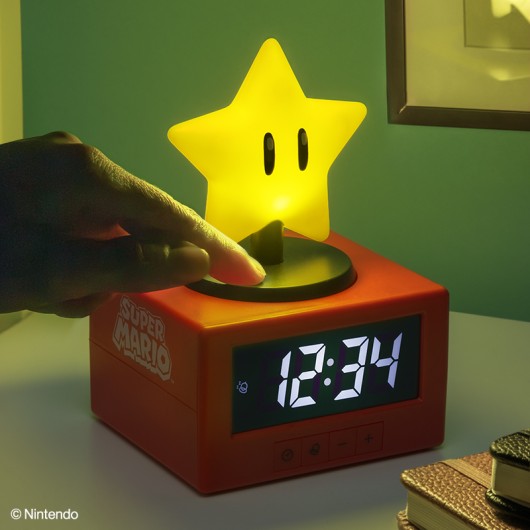 Relógio Despertador Ícone Estrela – Mario