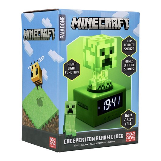 Relógio Despertador Icons Minecraft Enredadeira