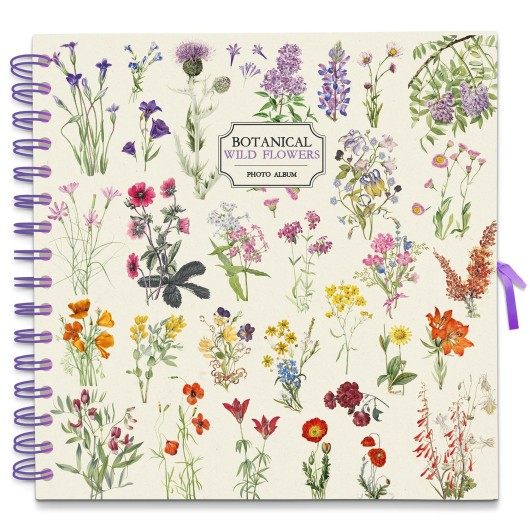 Scrapbook Álbum de Foto 26x26cm Wild Flowers