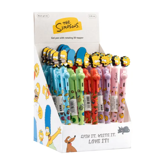 Set de 25 Canetas Topper Giratório The Simpsons