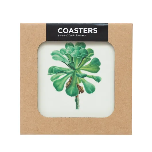 Set de 4 Bases para Copos Botanical Cacti