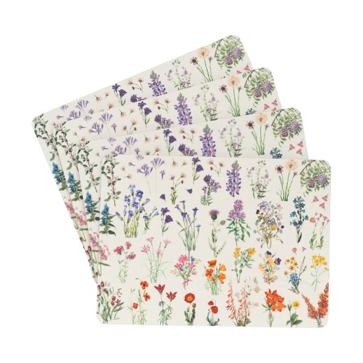 Set 4 Salvamanteles Wild Flowers