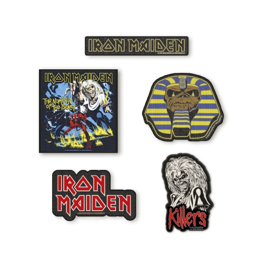 Set de 3 Patches Iron Maiden – Papelaria Licenciada
