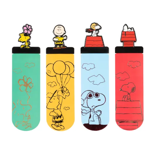 Set de 4 Marcadores de Página Licenciados Snoopy